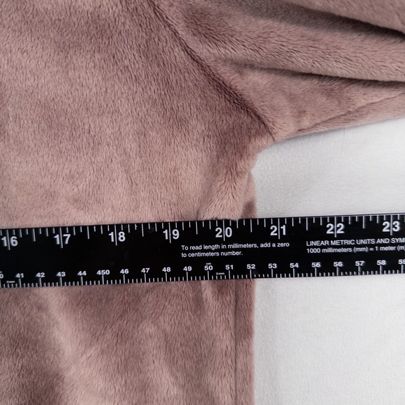 32 Degrees Heat Sleepwear Hoodie Womens S/M Mauve Velour Pullover Pockets Cozy - Picture 5 of 8